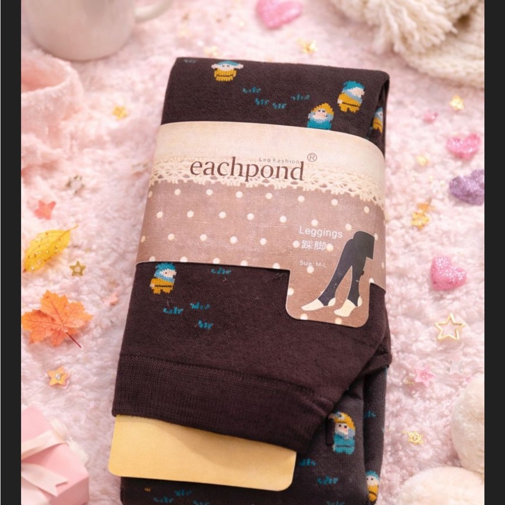 Brown Womens Printed Leggings